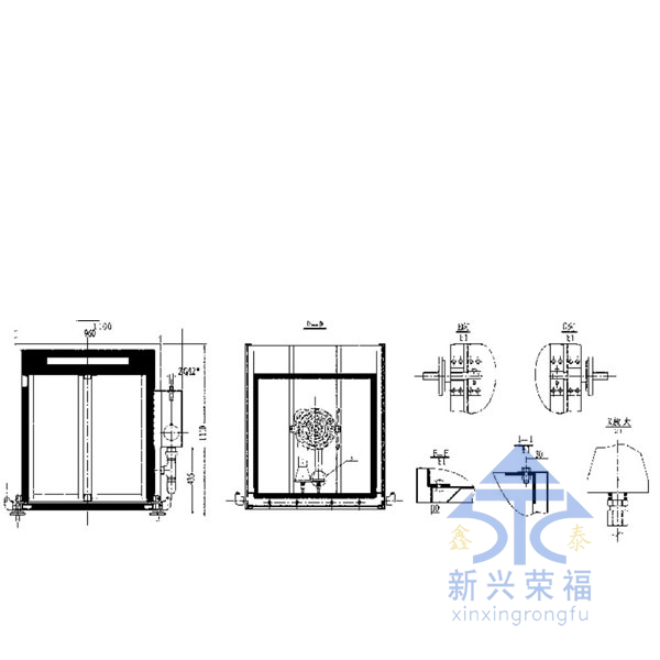 電氣兩用蒸飯車尺寸圖二